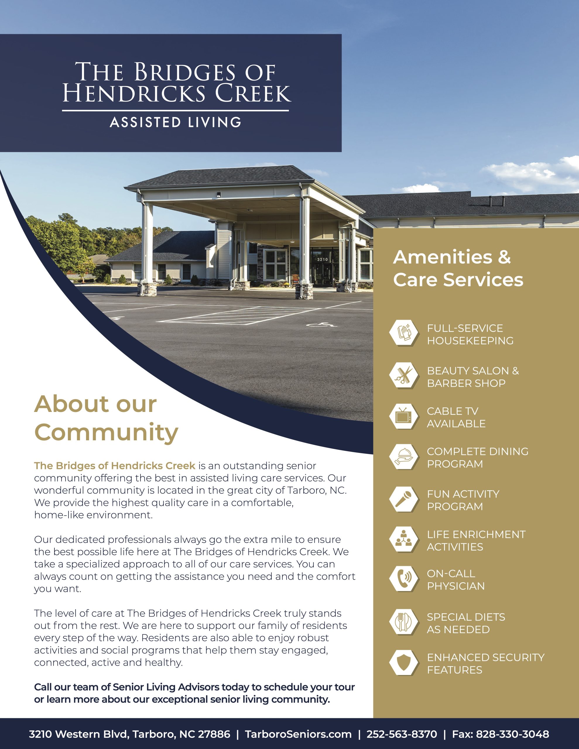 The Bridges of Hendricks Creek - About our Services